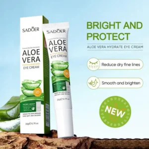 SAODER Aloe Vera Anti-Dark Circle Cream, Eye Bag Remover, Moisturizer, Firming, Anti-Aging