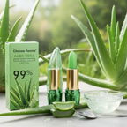 Batom hidratante e rejuvenescedor labial com 99% de extrato de Aloe Vera