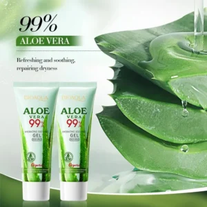 Aloe Vera Gel Moisturizing Sunburn Relief, Suitable for Sensitive Skin and Acne Care