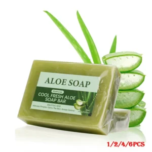 Vegan Aloe Vera Soap: Removes Acne and Blemishes, Brightens the Skin, Enhances Skin Glow, Suitable for All Skin Types