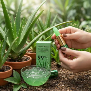 Rejuvenating moisturizing Aloe Vera lipstick, deep lip nourishment